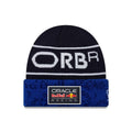 Red Bull Racing Youth Replica Max Verstappen Dark Blue Cuff Knit Beanie Hat-kentox