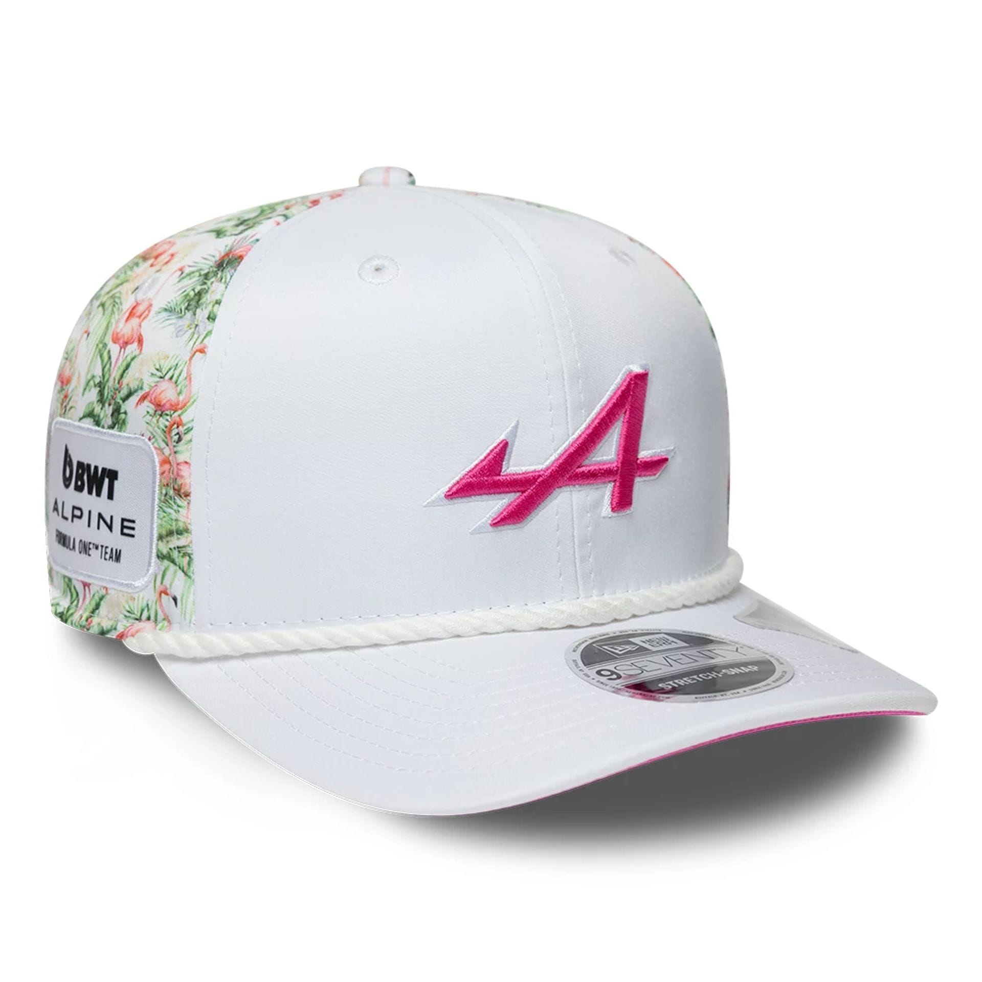 Alpine Racing Miami Race Special White 9SEVENTY Stretch Snap Adjustable Cap-kentox