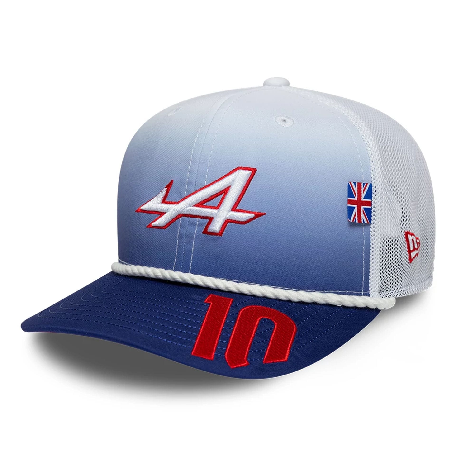 Alpine Racing Pierre Gasly Silverstone Race Special White 9SEVENTY Stretch Snap Adjustable Cap-kentox