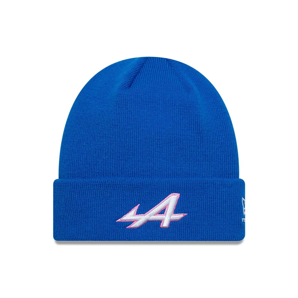 Alpine Racing Essential Blue Cuff Knit Beanie Hat-kentox