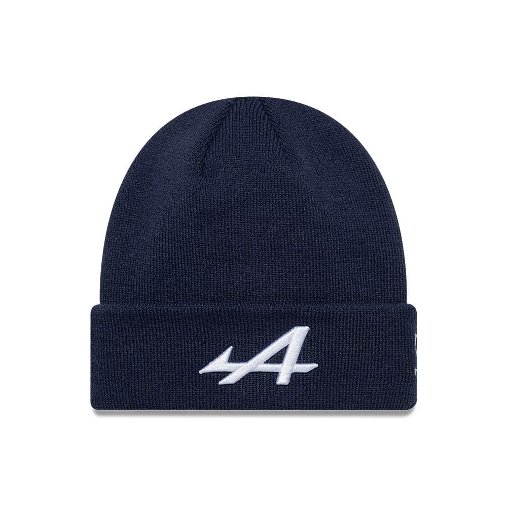 Alpine Racing Essential Dark Blue Cuff Knit Beanie Hat-kentox