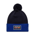 Red Bull Racing Essential Dark Blue Bobble Knit Beanie Hat-kentox