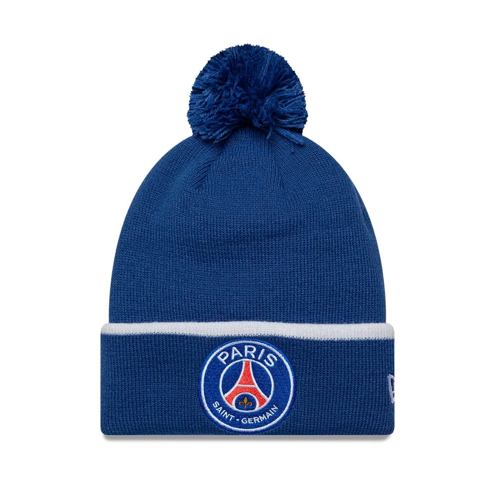 Youth Paris Saint Germain Core Blue Cuff knit Beanie Hat-kentox
