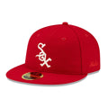 Chicago White Sox FOG X MLB Red Retro Crown 59FIFTY Fitted Cap-kentox