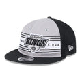 LA Kings NHL Team Stripes Black Retro Crown 9FIFTY Adjustable Cap-kentox