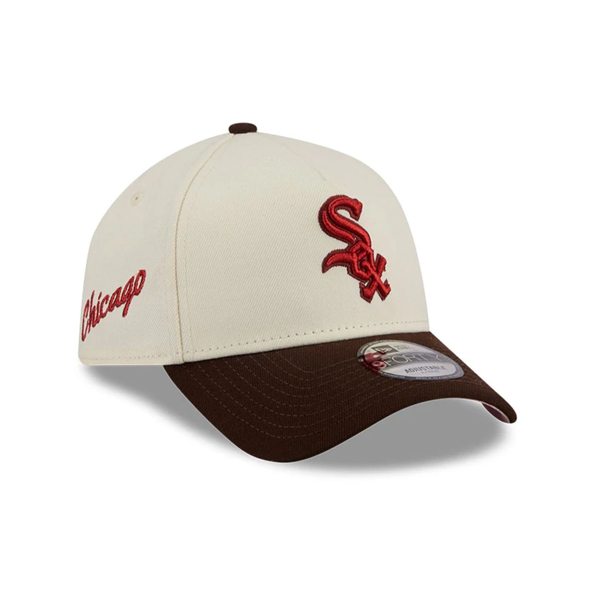 Chicago White Sox MLB City Script Cream 9FORTY A-Frame Adjustable Cap-kentox