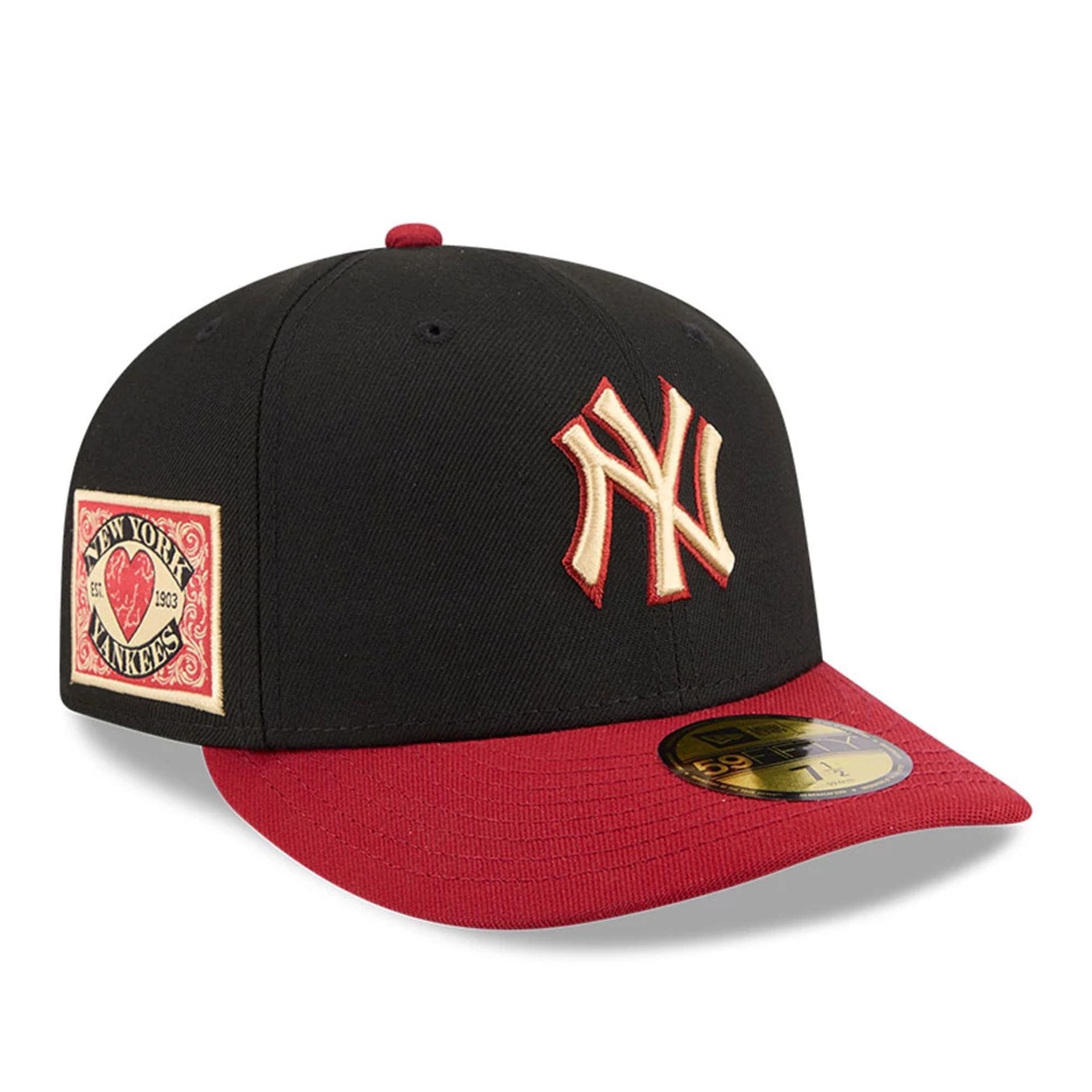 New York Yankees MLB Team Cards Black 59FIFTY Fitted Cap-kentox