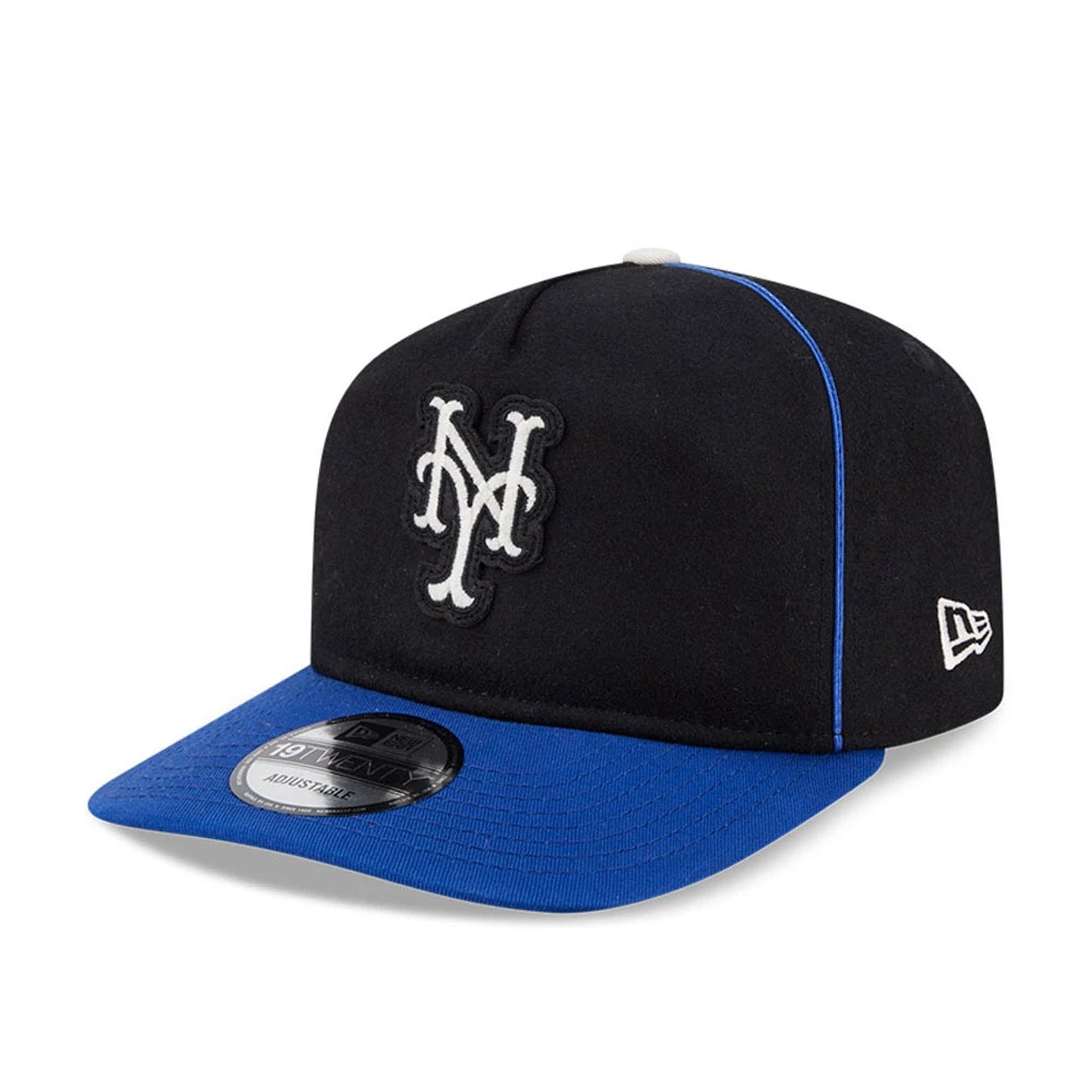 New York Mets MLB Felt Logo Blue 19TWENTY Adjustable Cap-kentox