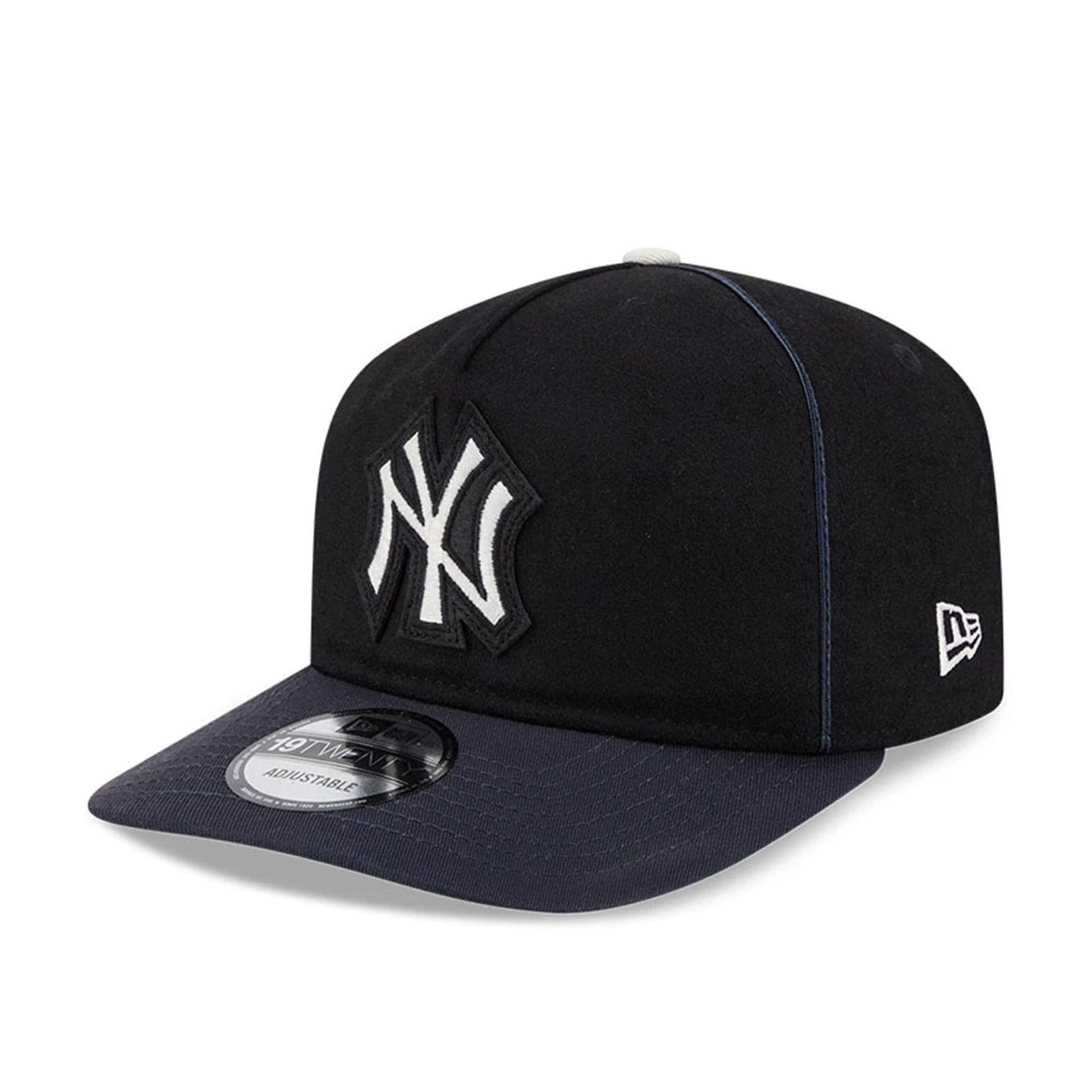 New York Yankees MLB Felt Logo Navy 19TWENTY Adjustable Cap-kentox