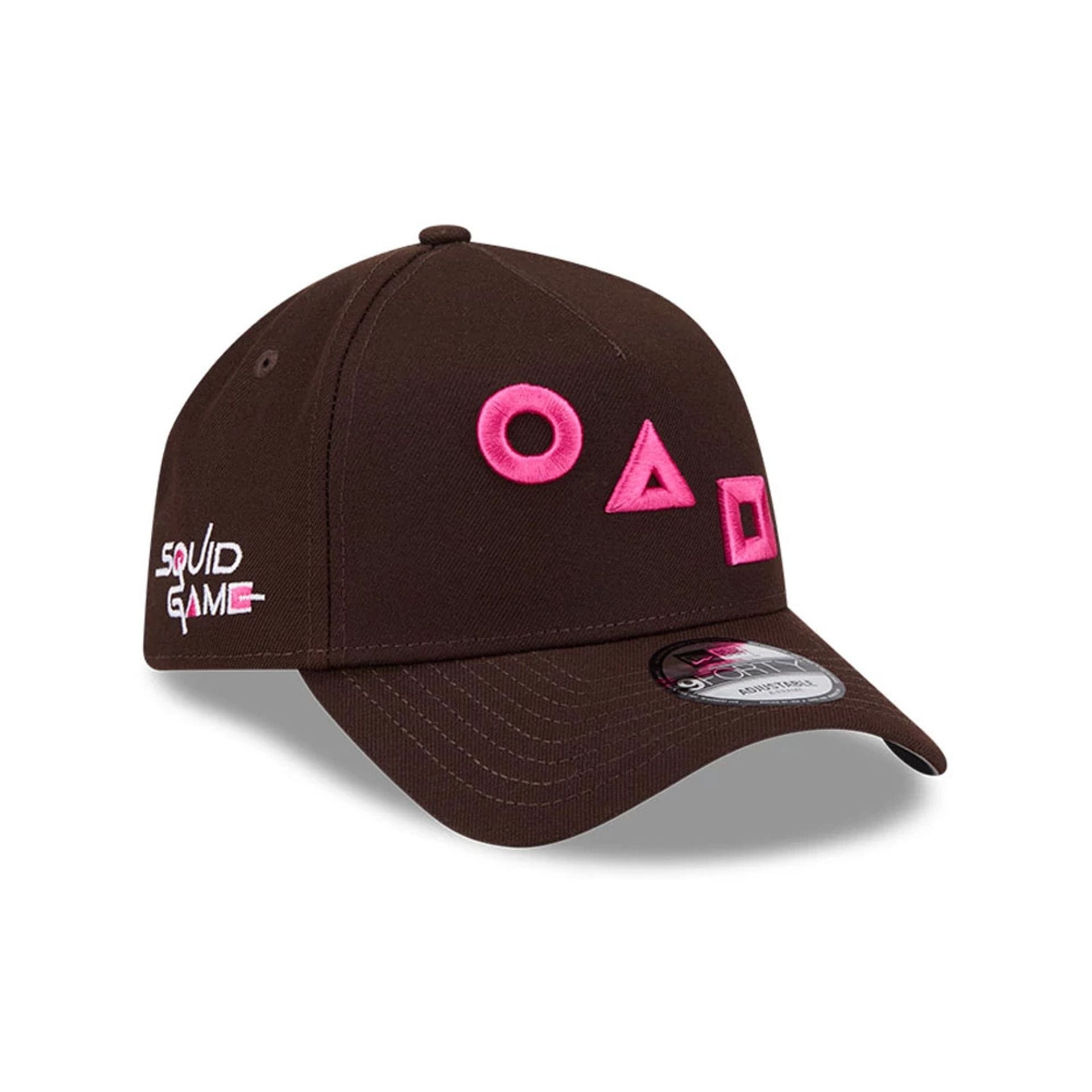 Netflix Squid Game Shapes Dark Brown 9FORTY A-Frame Adjustable Cap-kentox