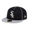 Chicago White Sox MLB Felt Logo Black Retro Crown 59FIFTY Fitted Cap-kentox