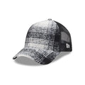 New Era White & Black Plaid 9FORTY A-Frame Trucker Adjustable Cap-kentox