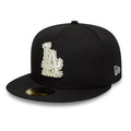 LA Dodgers MLB Faux Pearl Black 59FIFTY Fitted Cap-kentox