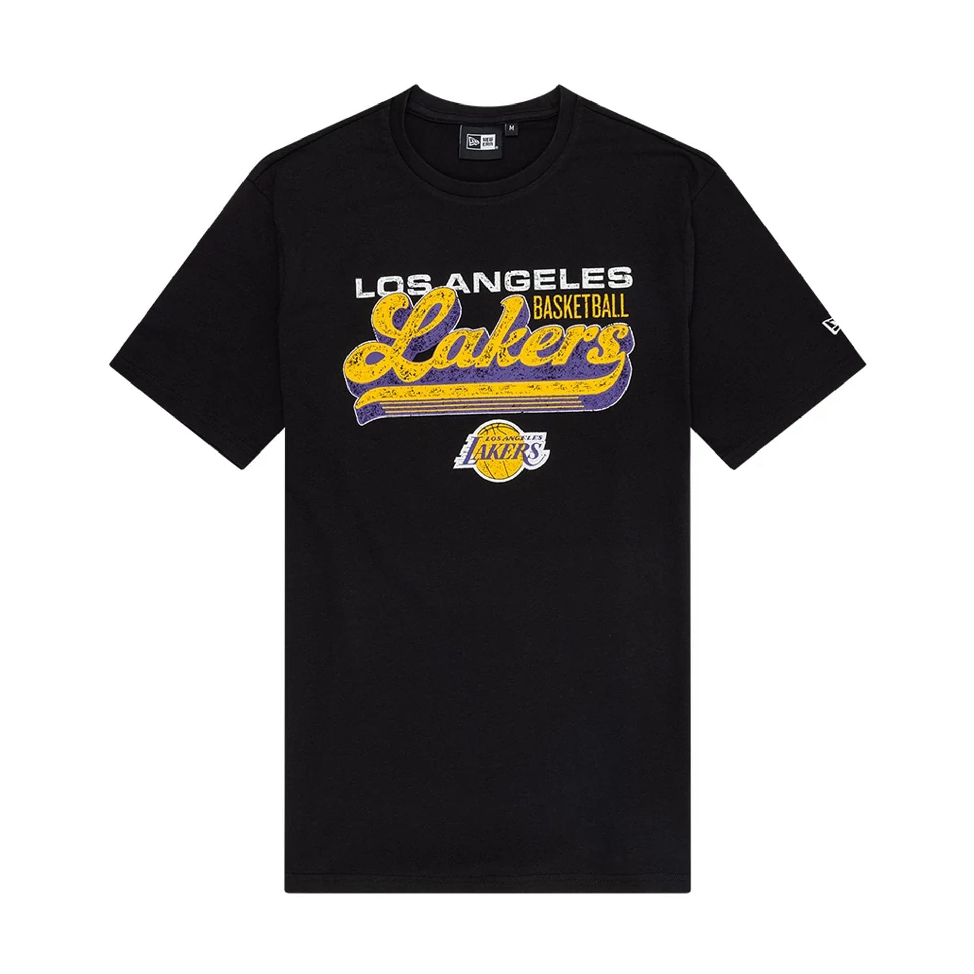 LA Lakers NBA Wordmark Black T-Shirt-kentox