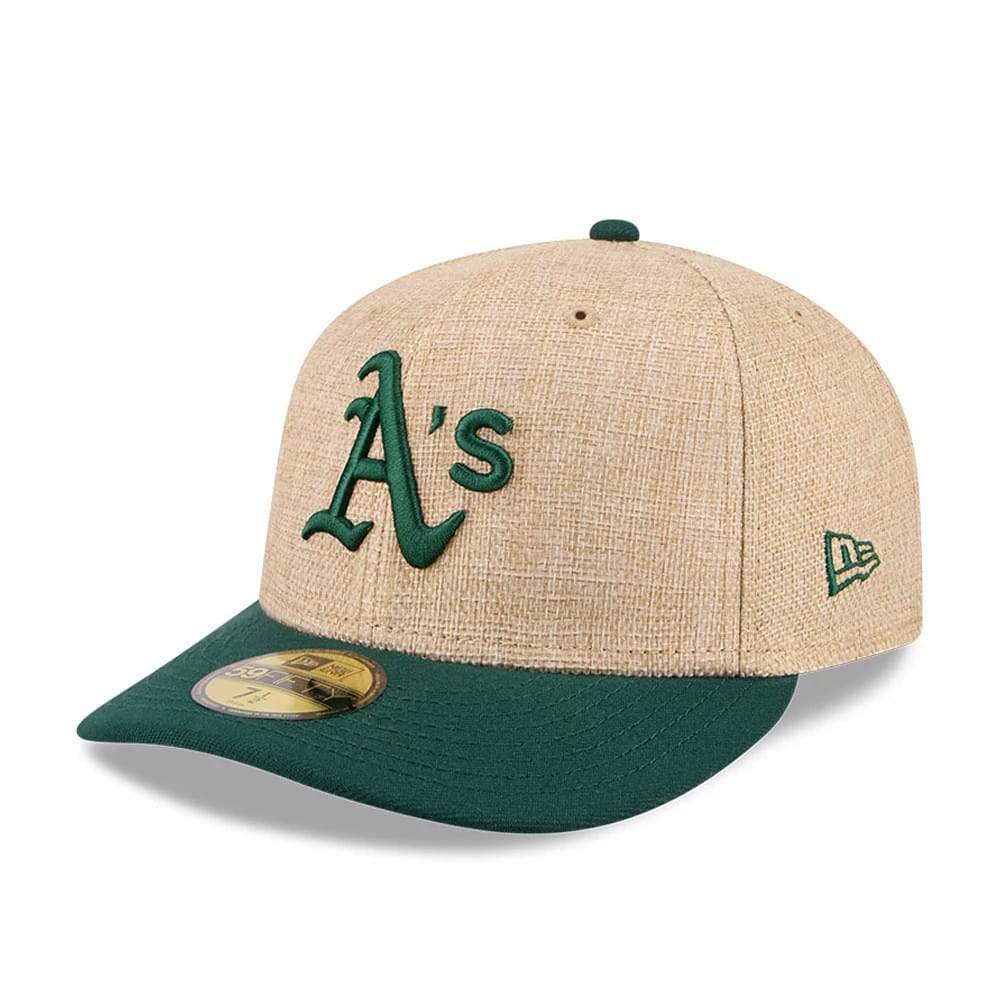 Athletics MLB Twine Beige 59FIFTY Fitted Cap-kentox