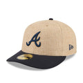 Atlanta Braves MLB Twine Beige 59FIFTY Fitted Cap-kentox