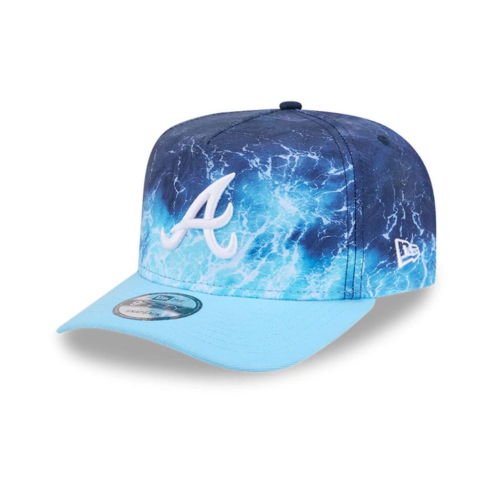 Braves MLB Deep Water Pastel Blue 9FIFTY A-Frame Snapback Adjustable Cap-kentox