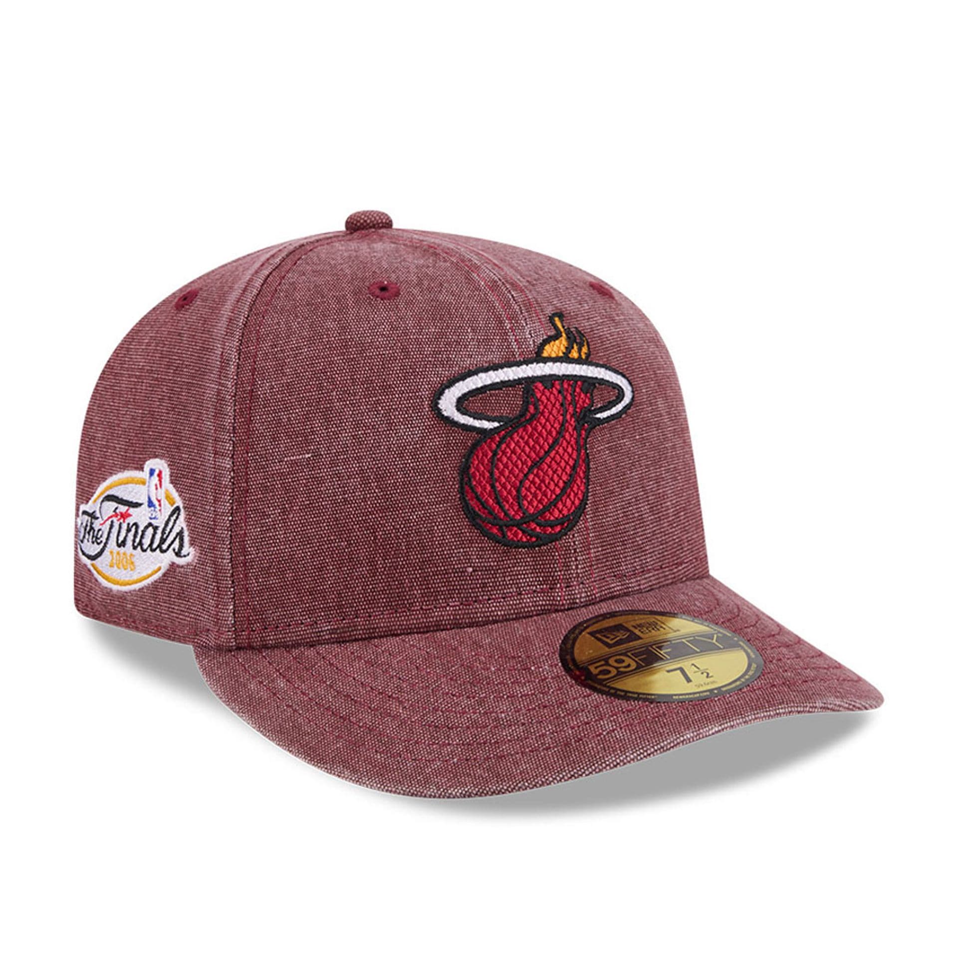 Miami Heat NBA Hardwood Classic Red 59FIFTY Fitted Cap-kentox