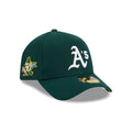 Athletics MLB Team Side Green 59FORTY A-Frame Fitted Cap-kentox