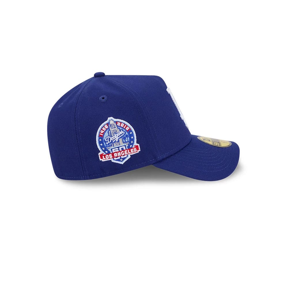 LA Dodgers MLB Team Side Dark Blue 59FORTY A-Frame Fitted Cap-kentox