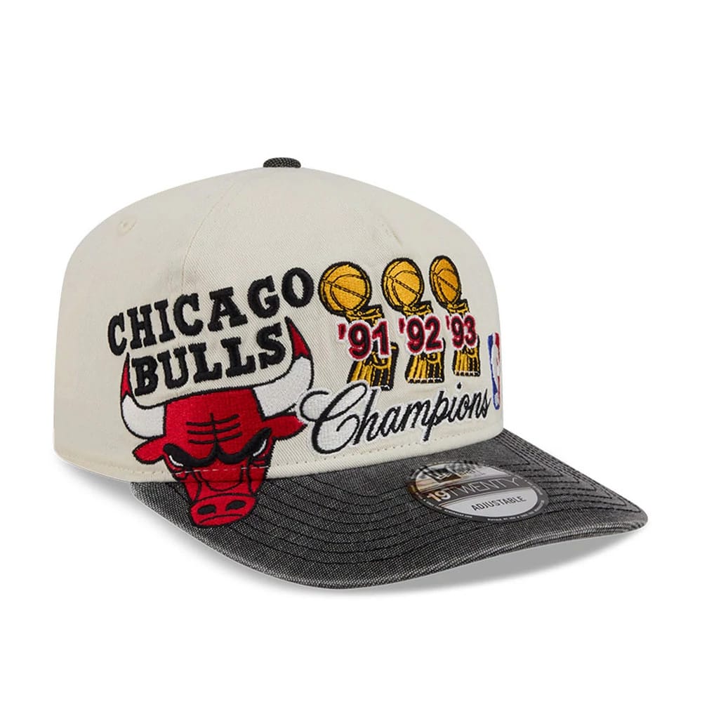 Chicago Bulls NBA Hardwood Classic Cream 19TWENTY Adjustable Cap-kentox