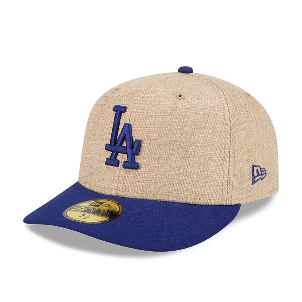 LA Dodgers MLB Twine Dark Blue 59FIFTY Fitted Cap-kentox