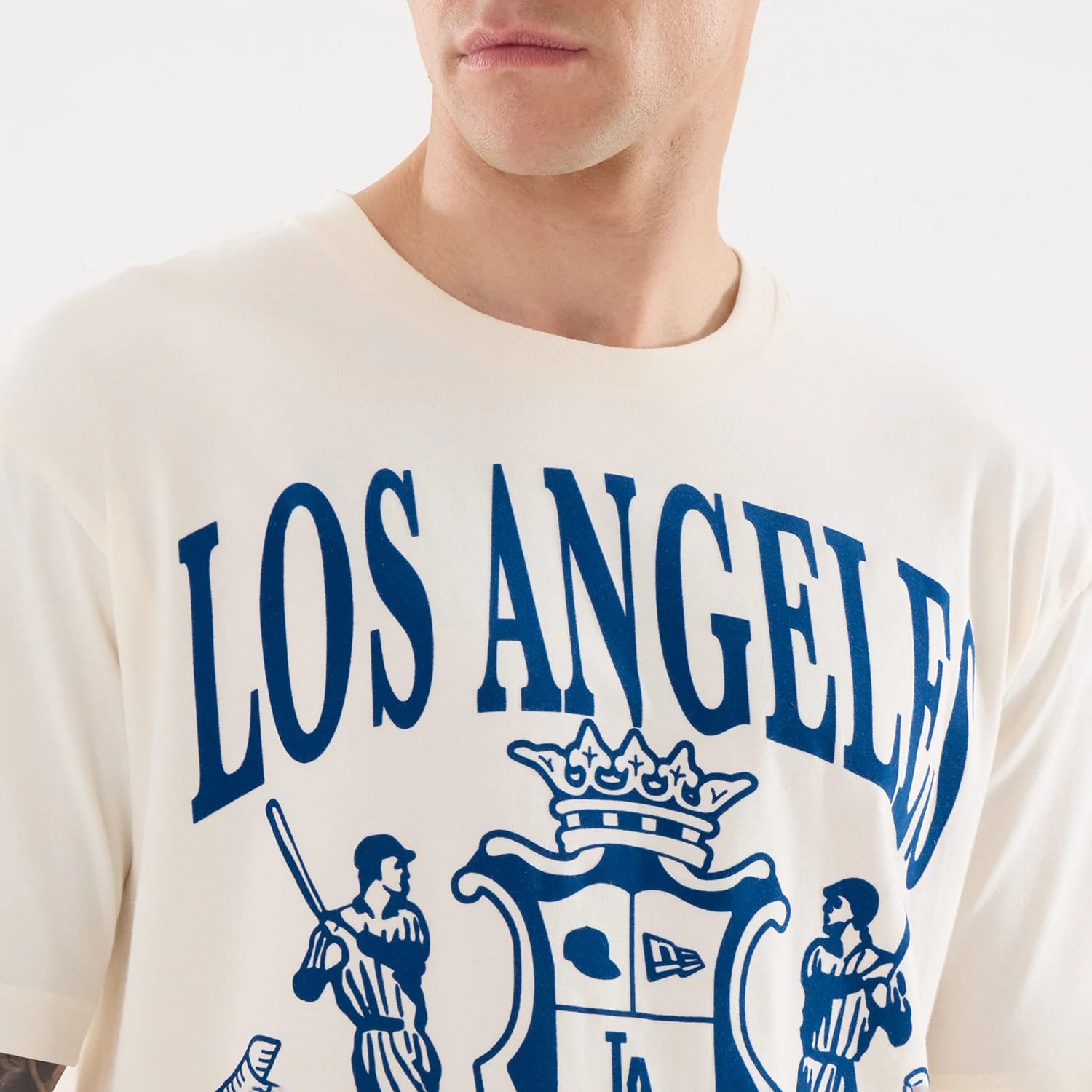 LA Dodgers MLB Life Graphic Light Beige T-Shirt-kentox