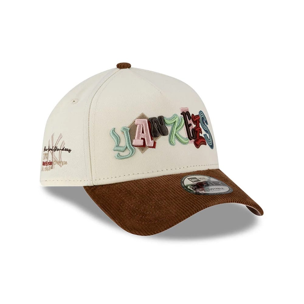 New York Yankees MLB DIY Note Cream 9FORTY A-Frame Cap-kentox