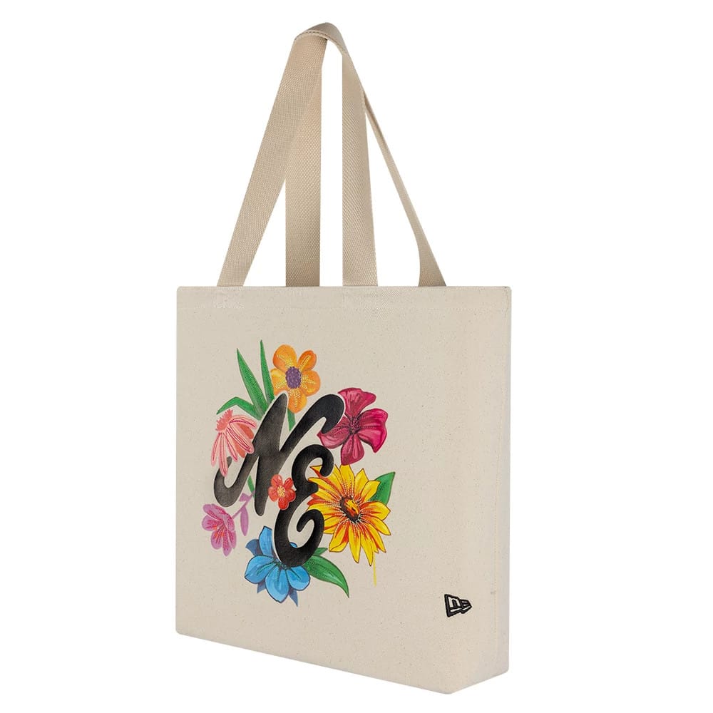 New Era Graphic Light Beige Tote Bag-kentox