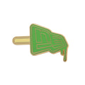 New Era Lolly Open Green Pin Badge-kentox