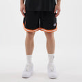 New York Mets MLB Arch Black Oversized Shorts-kentox