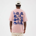LA Dodgers MLB Cap Graphic Pastel Pink Oversized T-Shirt-kentox