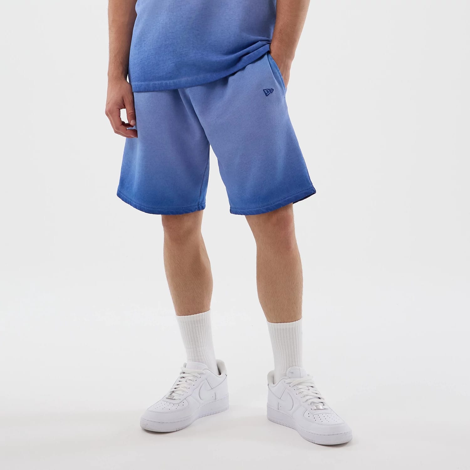 LA Dodgers MLB Washed Logo Pastel Blue Shorts-kentox