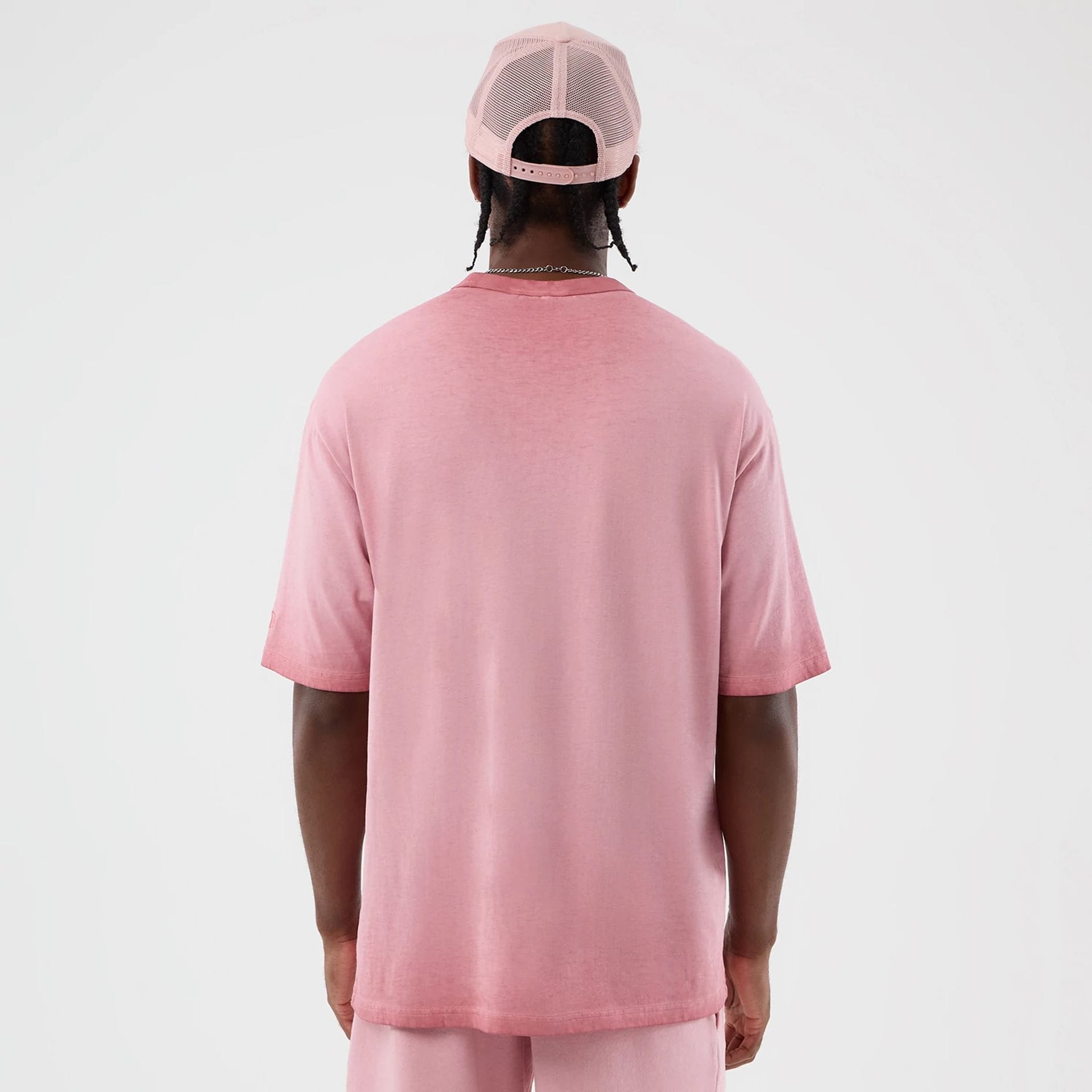 New York Yankees MLB Washed Logo Pastel Pink T-Shirt-kentox