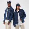New Era Script Denim Dark Blue Jacket-kentox
