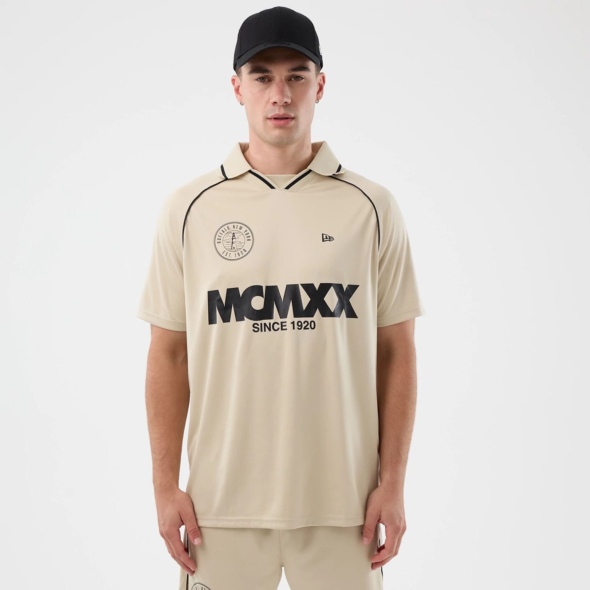 New Era Football Light Beige T-Shirt-kentox