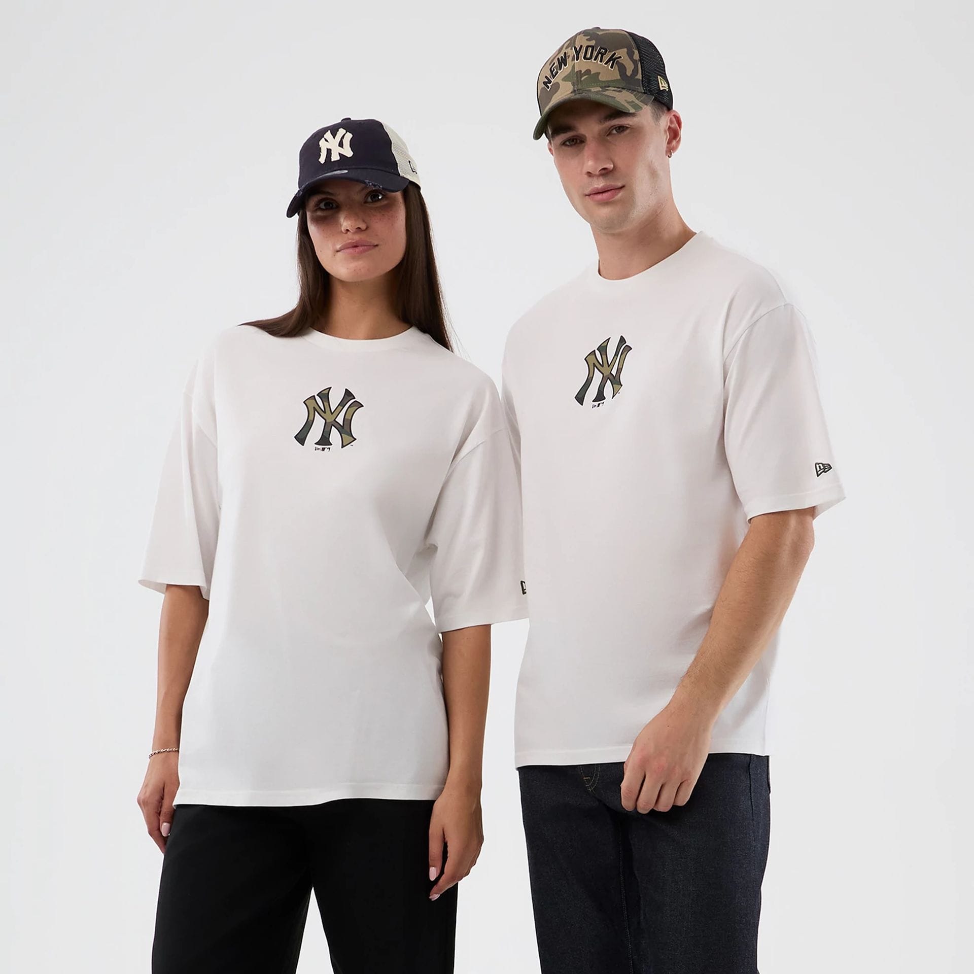 New York Yankees MLB Infill White Oversized T-Shirt-kentox