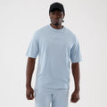 LA Lakers NBA League Essential Pastel Blue Oversized T-Shirt-kentox