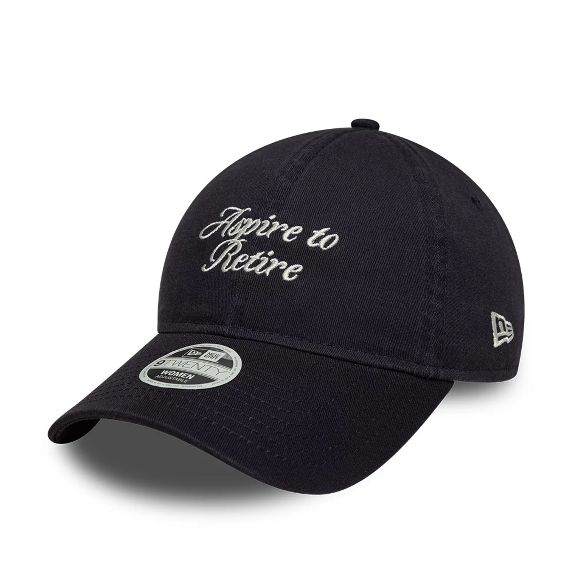 Womens New Era Slogan Navy 9TWENTY Adjustable Cap-kentox