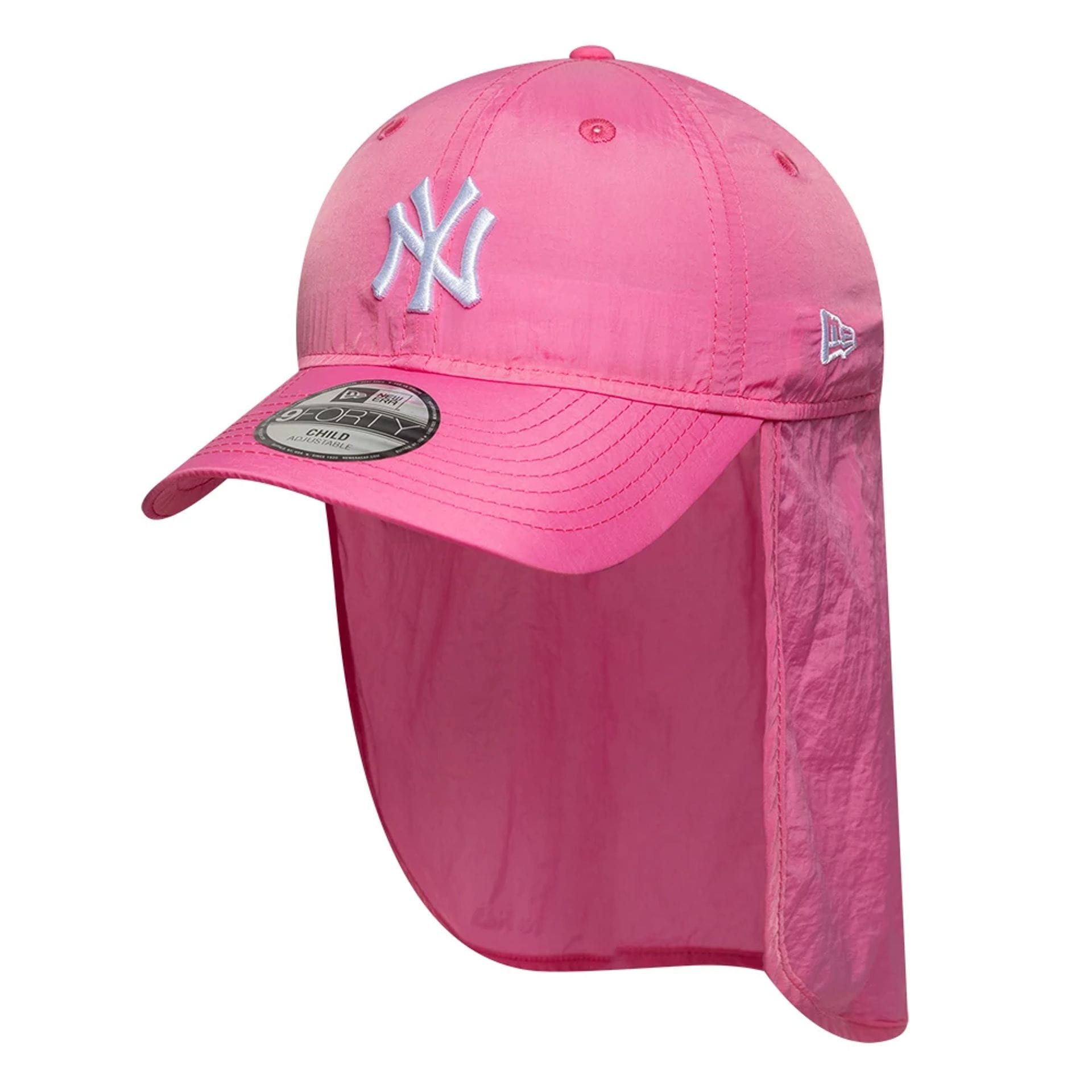 New York Yankees Child MLB Sun Shield Pink 9FORTY Adjustable Cap-kentox