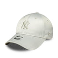 New York Yankees Womens MLB Satin Bow Back Grey 9FORTY Adjustable Cap-kentox