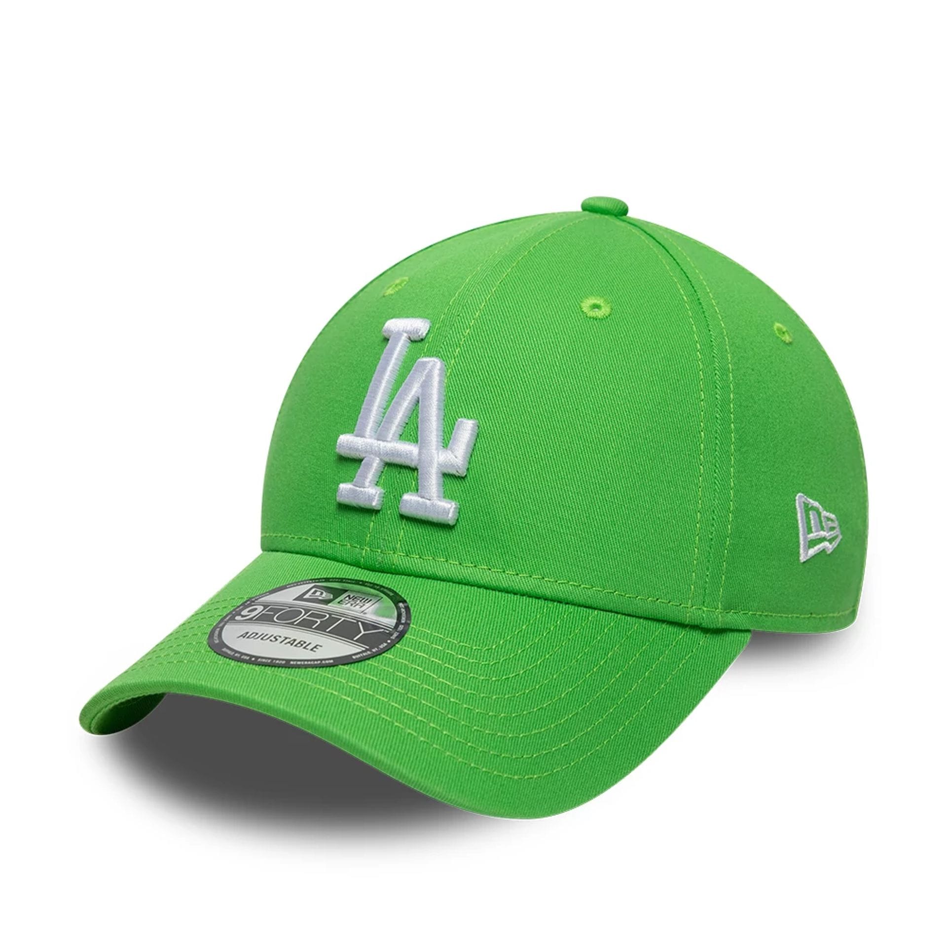 LA Dodgers MLB League Essential Open Green 9FORTY Adjustable Cap-kentox