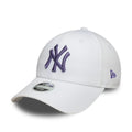 New York Yankees Womens MLB League Essential White 9FORTY Adjustable Cap-kentox