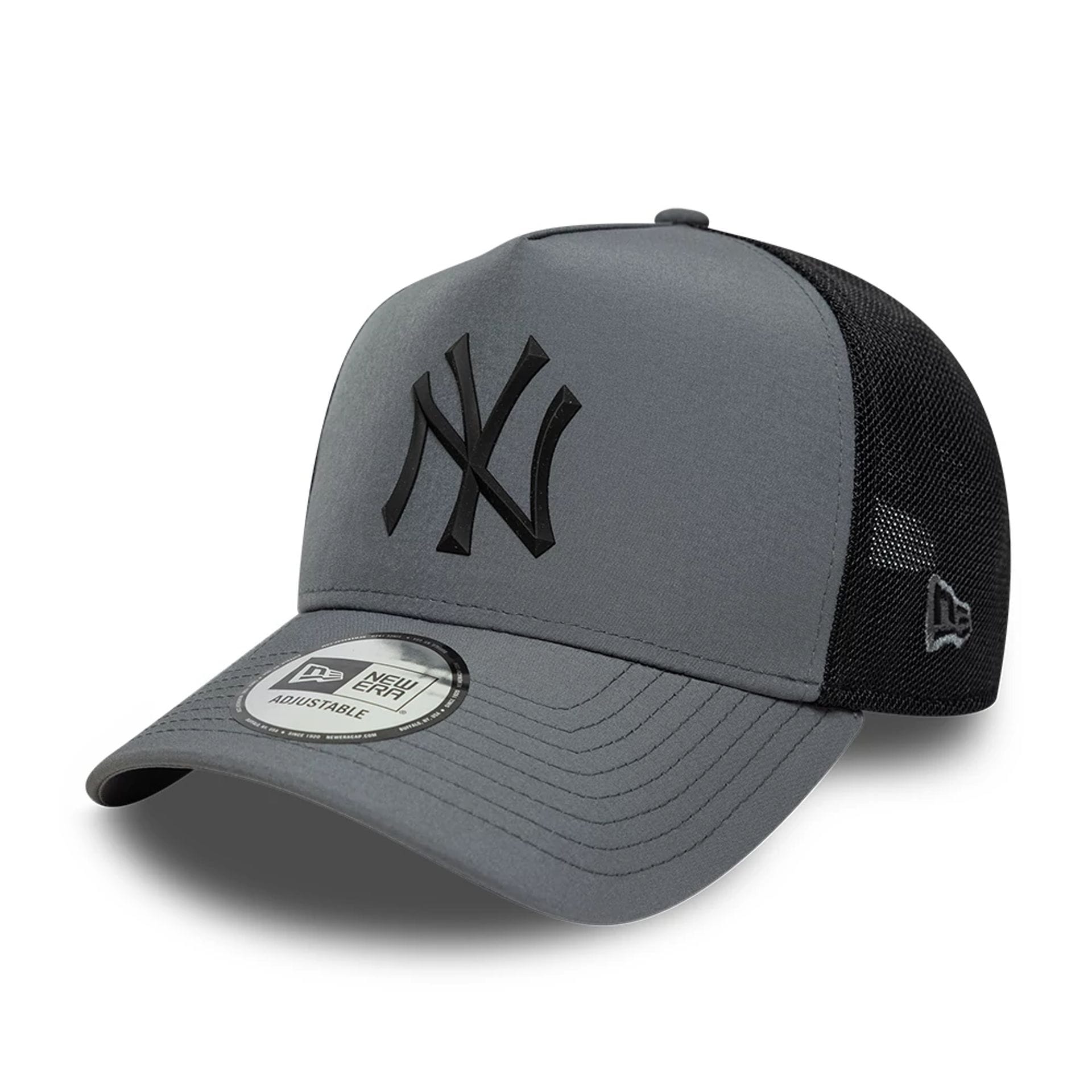 New York Yankees MLB Sport Charcoal 9FORTY E-Frame Trucker Adjustable Cap-kentox