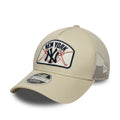 New York Yankees MLB Patch Cream 9FORTY M-Crown A-Frame Trucker Adjustable Cap-kentox