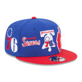 76ers NBA Hardwood Classic ASG Blue 9FIFTY Snapback Adjustable Cap-kentox