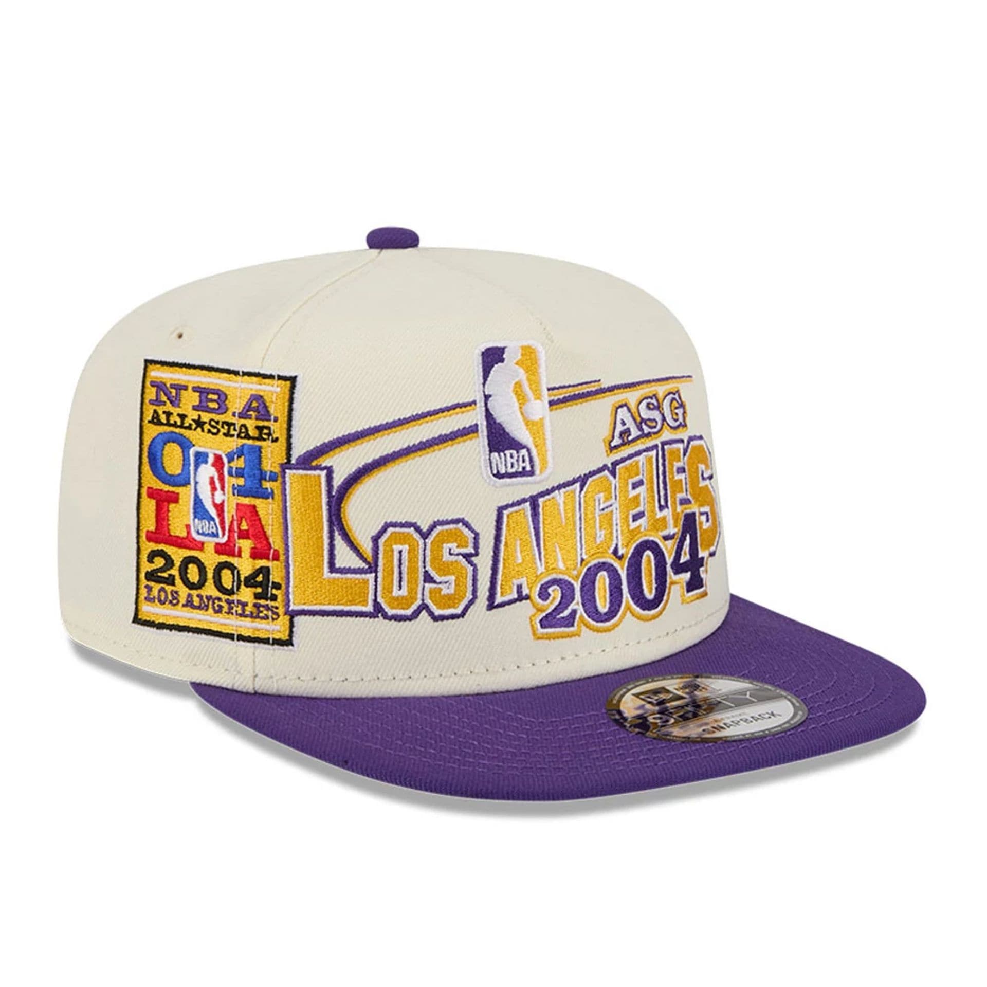 LA Lakers NBA Hardwood Classic ASG White 9FIFTY A-Frame Snapback Cap-kentox