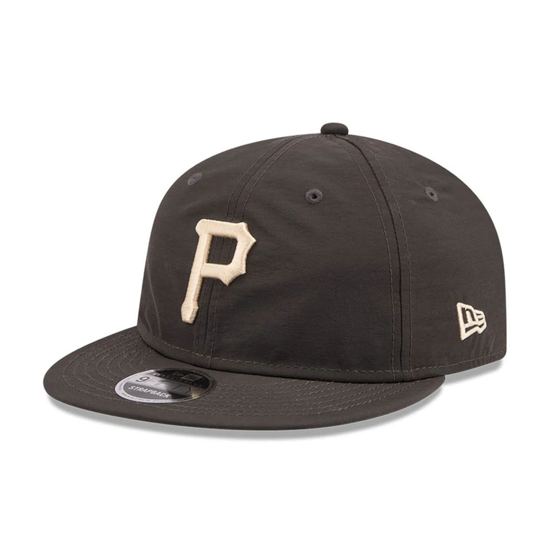 Pittsburgh Pirates MLB Nylon Black Retro Crown 9FIFTY Adjustable Cap-kentox