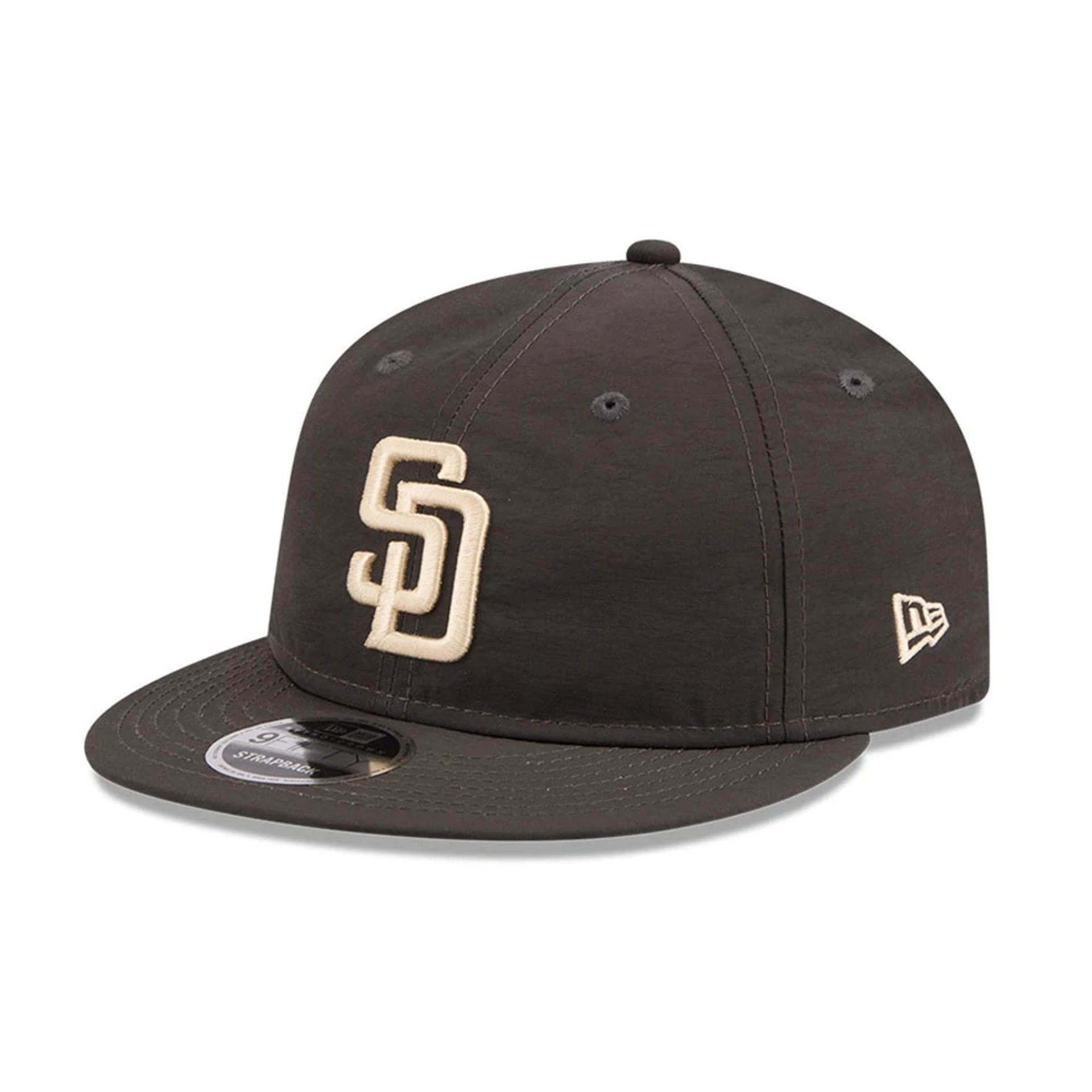 San Diego Padres MLB Nylon Black Retro Crown 9FIFTY Adjustable Cap-kentox
