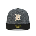 LA Dodgers MLB Tweedy Cotton Black 59FIFTY Fitted Cap-kentox